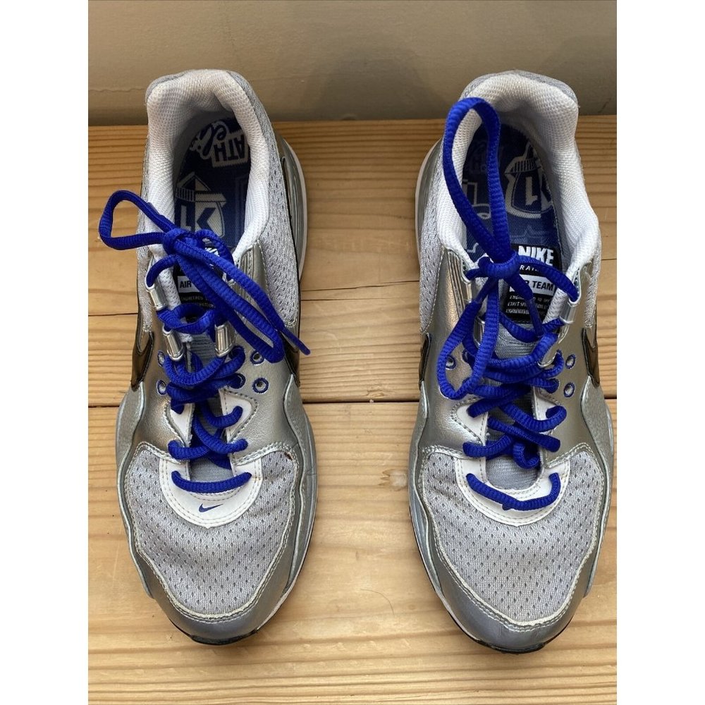 Womens Nike Air Team Silver/Black Sneakers Sz 10